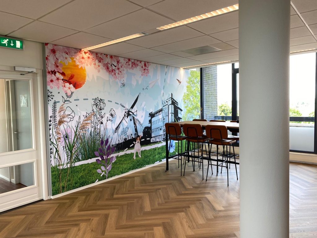 TRC advocaten interieur inrichting met wall cover