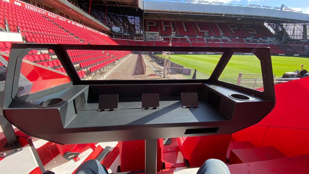 Uitzicht vanuit sky box PSV stadion