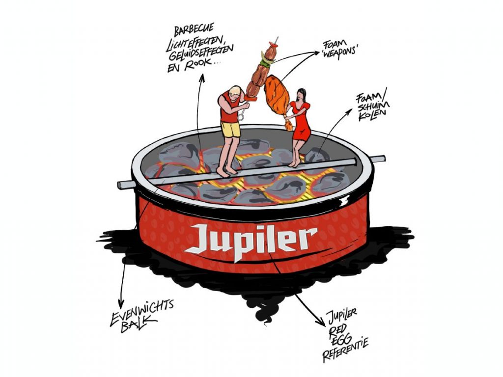 Schets Jupiler BBQ Battle